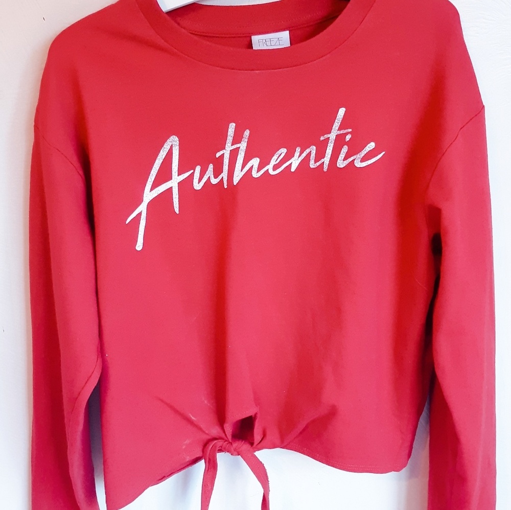 "Authentic" crop top